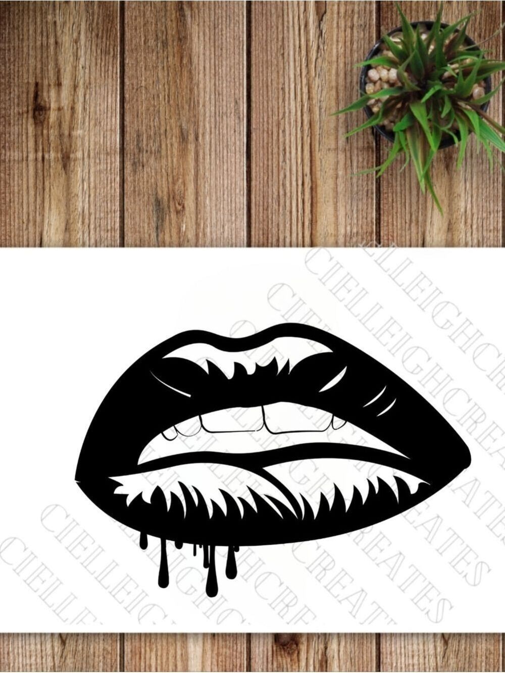 *2 for $20* Lips Vinyl decal sticker Handcrafted